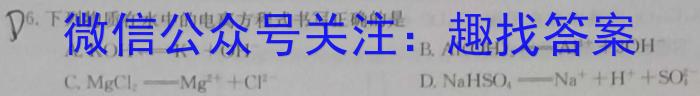 青海省大通县教学研究室2025届高三开学摸底考试[25-L-038C]化学