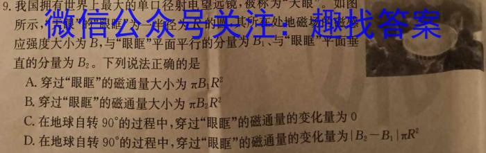 河北省2024年九年级4月模拟(一)物理试卷答案