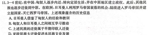 江西省2024年初中学业水平考试适应性试卷试题卷(三)思想政治部分