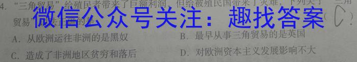 天一大联考 2023-2024学年(下)高一年级期中考试历史试题答案