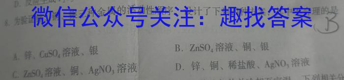 【精品】天一大联考2023-2024学年高中毕业班阶段性测试(八)化学