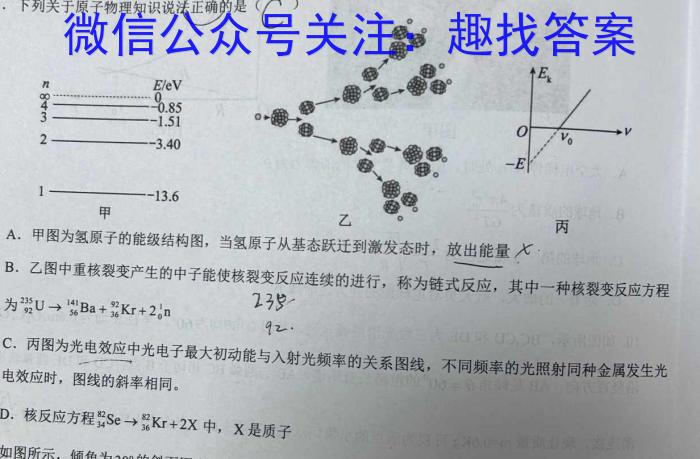 鼎成原创模考 2024年河南省普通高中招生考试双基夯实卷(二)2物理试题答案
