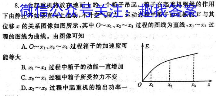 2023-2024学年重庆高一考试5月联考(24-525A)物理试题答案