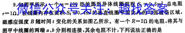 辽宁省2024年普通高等学校招生模拟考试（5月）物理`