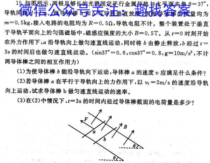 2024届黑白卷 白卷h物理