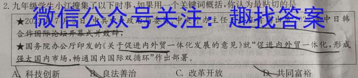 四川省雅安市2023-2024高二下开学考(♪)政治试卷d答案