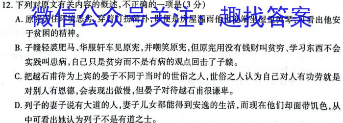 2024年河南省普通高中招生考试预测卷(A)语文