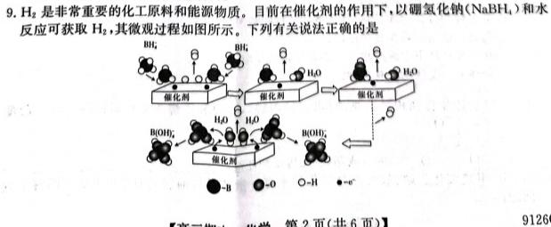 1贵州省贵阳市普通中学2023-2024学年度第二学期八年级期末监测考试化学试卷答案