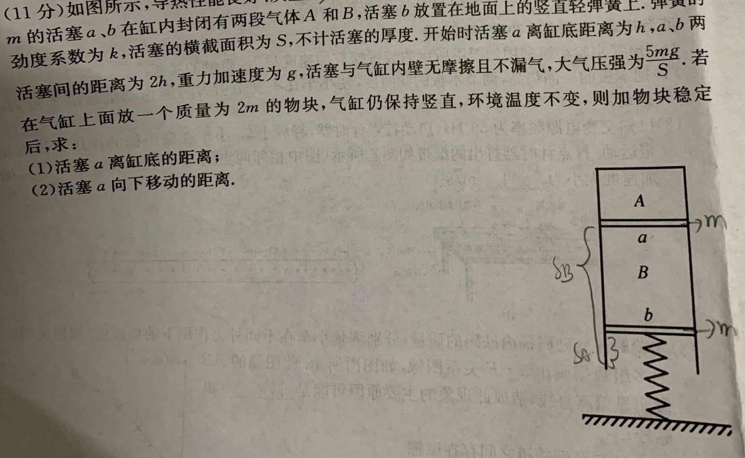 [今日更新]2024届陕西省高三考前冲刺(9199C-SN).物理试卷答案