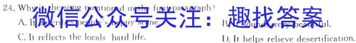 A10联盟2023-2024学年高二下学期6月联考英语