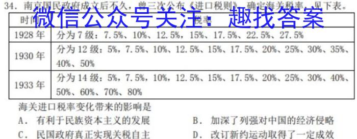 2024年河北省初中毕业生升学文化课考试麒麟卷（一）&政治