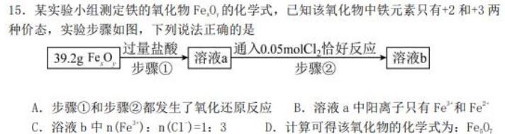 【热荐】陕西省2024年九年级第五次摸底考试化学