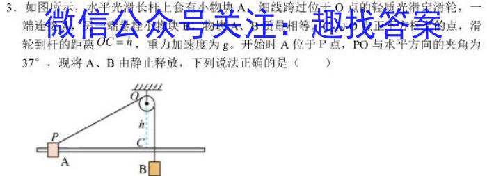 常州市联盟学校2023-2024学年度第二学期学情调研（高二年级）h物理