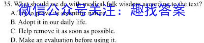 2024年河南省普通高中招生考试模拟试卷（二）英语