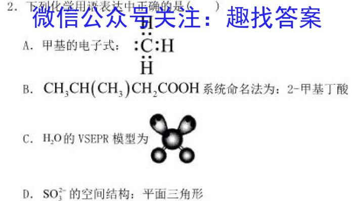 3百校联赢2023-2024学年安徽省九年级下学期开学摸底调研化学试题