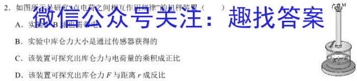 太原市2023-2024学年第二学期高二年级期中学业诊断h物理