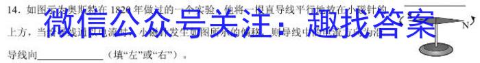 衡水金卷先享题·月考卷 2023-2024学年度下学期高三年级四调考试物理`